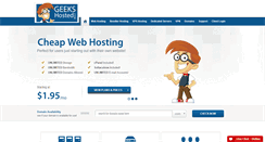 Desktop Screenshot of geekshosted.com